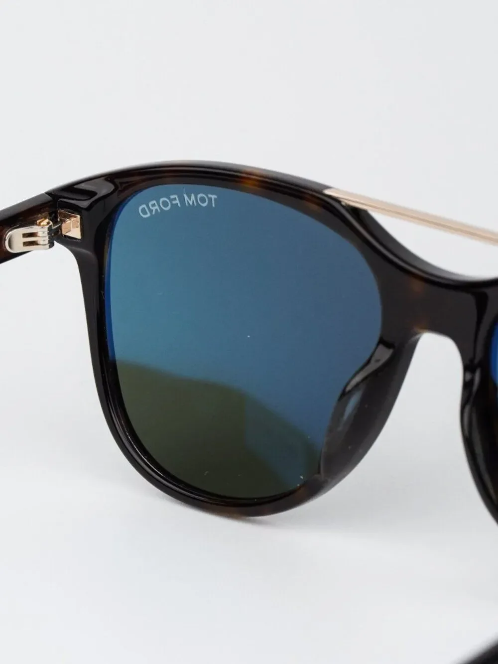 Tom Ford DAMIAN-02 Women Sunglasses Havana Green Pilot FT1098 52N NEW AUTHENTIC